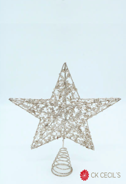 PUNTAL ESTRELLA 26 CM. CHAMPAGNE