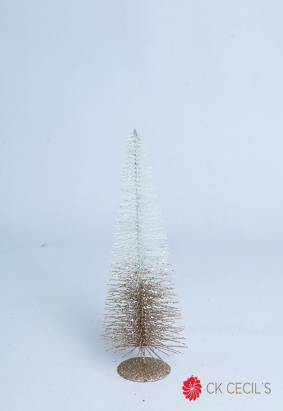 ARBOL NAVIDAD 40 CM. CHAMPAGNE WHITE