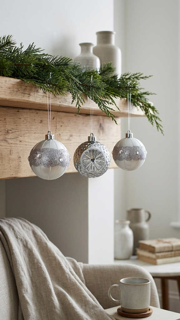 [277443] Pelota Navidad X 9 X 5.8Cm Silver