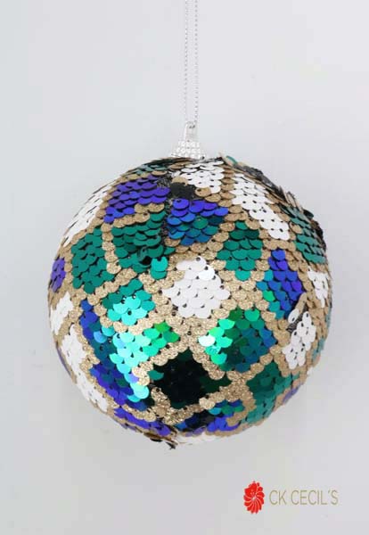 PELOTA DE NAVIDAD X6 8CM. MULTI