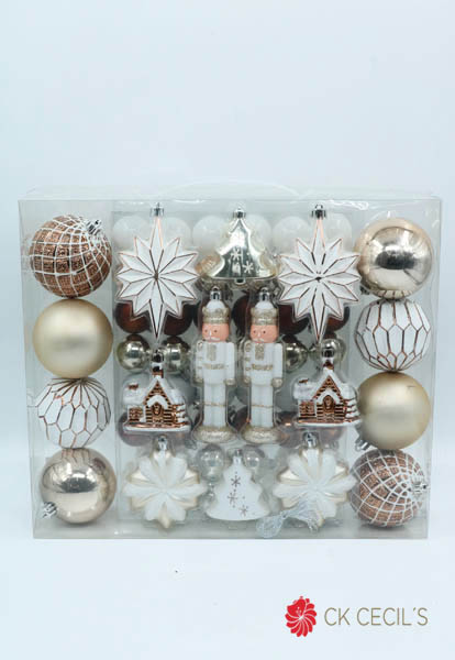 CAJA DECO NAVIDAD SURTIDA X78P MULTI COLOR