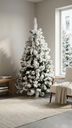 Arbol 120 Cm Slim Nevado 210 Tip Green/White