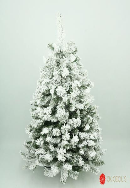 ARBOL 182 CM PIE SLIM NEVADO 522 TIP GREEN/WHITE