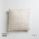 Almohadón Cuadrado De Algodon Y Lino Kodra Beige 40X40 Cm Vassa Home