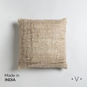 ALMOHADÓN CUADRADO DE ALGODON Y LINO KODRA NATURAL 40X40 CM VASSA HOME