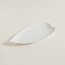 Bandeja De Porcelana Hoja 45X21 Cm