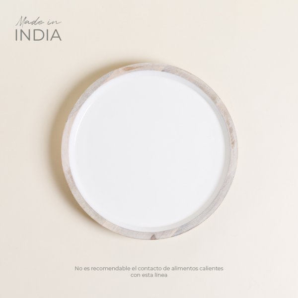 [4114397] Bandeja Redonda Shandar 25 Cm