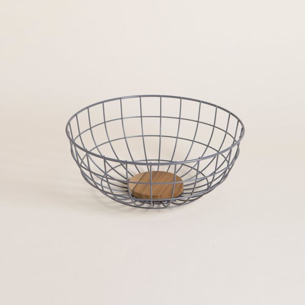 Canasto Organizador Biarritz Grey 11X28 Cm