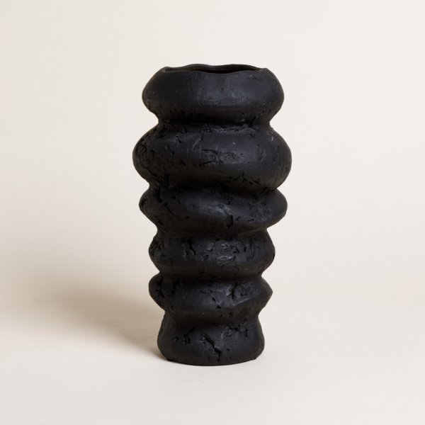 Jarron Jhari Black 30X16,5 Cm