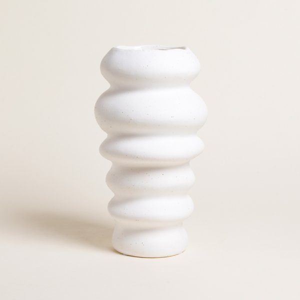Jarron Jhari White 30X16,5 Cm