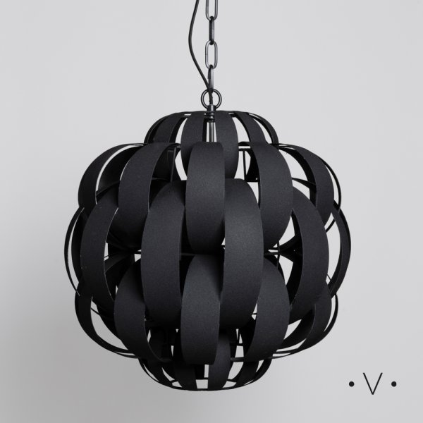 LÁMPARA COLGANTE MUTTON BLACK 53X50 CM VASSA HOME