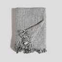 Manta Kodra De Algodon Y Lino Grey 130X170 Cm Vassa Home