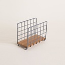 Servilletero Vertical Biarritz Grey 14X7,5 Cm