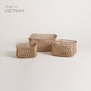 SET X 3 CANASTOS RECTANGULARES VIET 13X26 CM/11X21 CM/10X19 CM