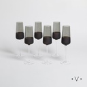 Set X 6 Copas De Champagne Malmo 240 Ml Vassa Home