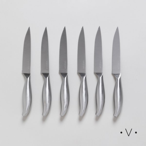 SET X 6 CUCHILLOS PARA CARNE 23 CM VASSA HOME