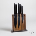 Taco Imantado X 6 Cuchiilos De Acero Black  Vassa Home