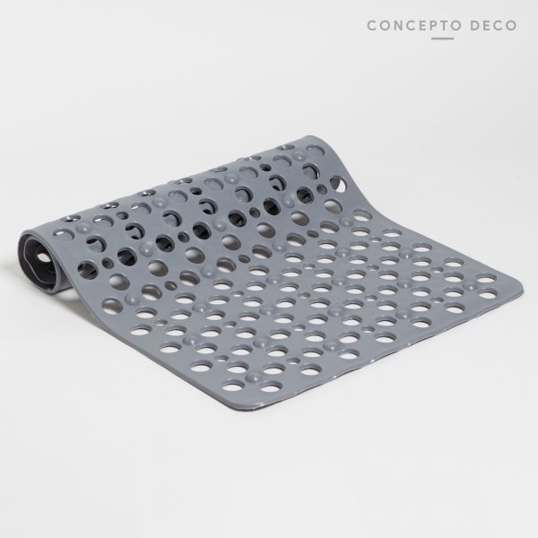 ANTIDESLIZANTE REDONDEL GRIS 74X43CM