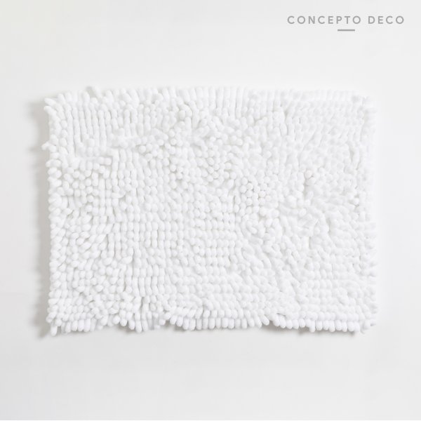 [1650992] Alfombra Shaggy Rectan Blanco 40X60Cm