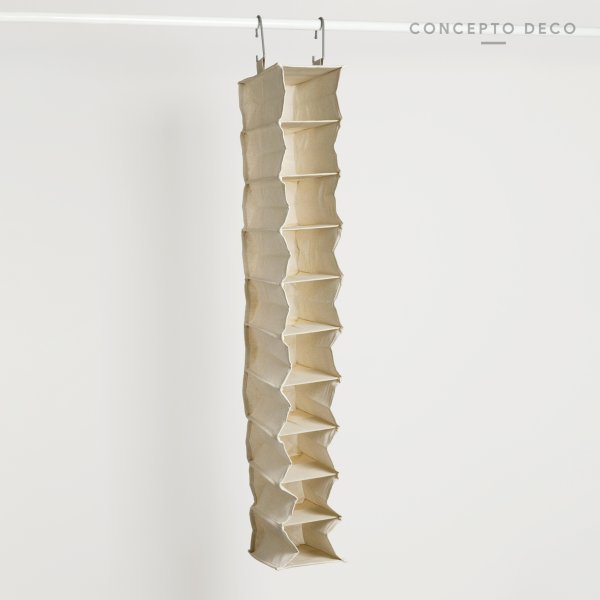 [1651142] Organizador Colgante S 10 Rack 15X30X1,20Cm Crudo
