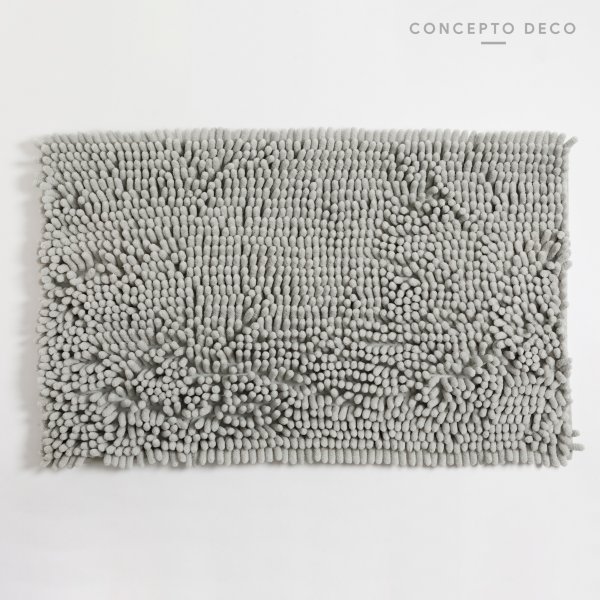 Alfombra Shaggy Rectn Gris C 50X80Cm
