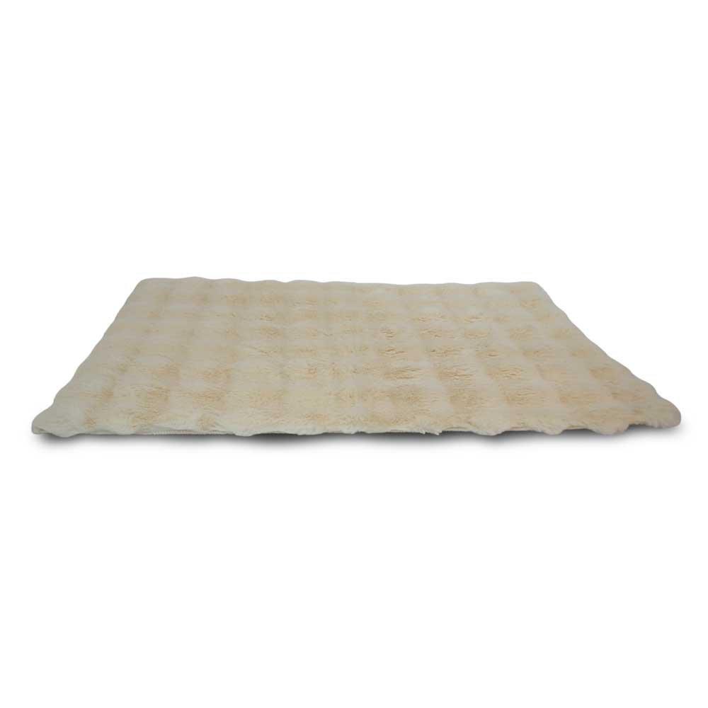 [380076] Alfombra 120 X 180 Cm Lisa Con Globos Blanco
