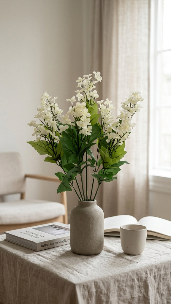 [4130121] Lilac Bush X 7 X 24 Cm. Cream