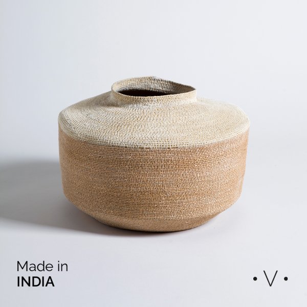 Canasto Anfora Kanpur Natural 28X16 Cm Vassa Home