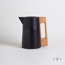 Jarra Termica Black Asa Madera 1000 Ml Vassa Home