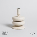 Portavela Doble Gola Alto Odisha 17,5X12 Cm Vassa Home