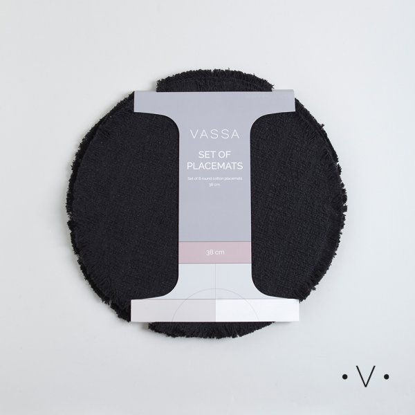 [4114803] Set X 6 Individuales Redondos 38Cm Vassa Home