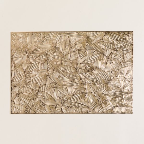 [4114942] INDIVIDUAL RECTANGULAR DE PVC DORADO 45X30 CM