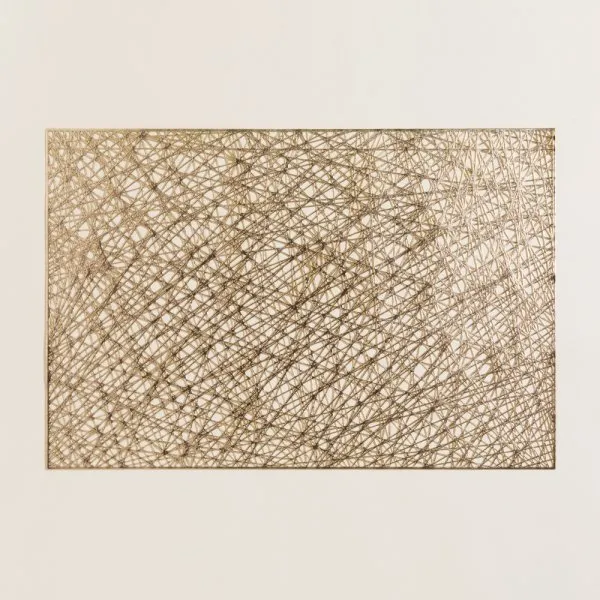 [4114940] Individual Rectangular De Pvc Dorado 45X30 Cm