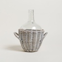 BOTELLON DECO SALIX WHITE 32X21 CM