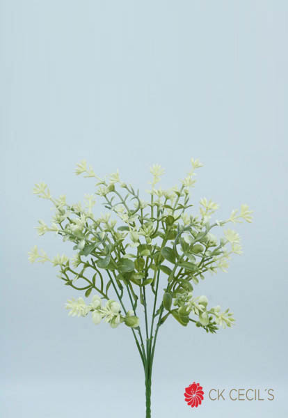 [413370] Star Flowers Bush X 5 X 30 Cm White