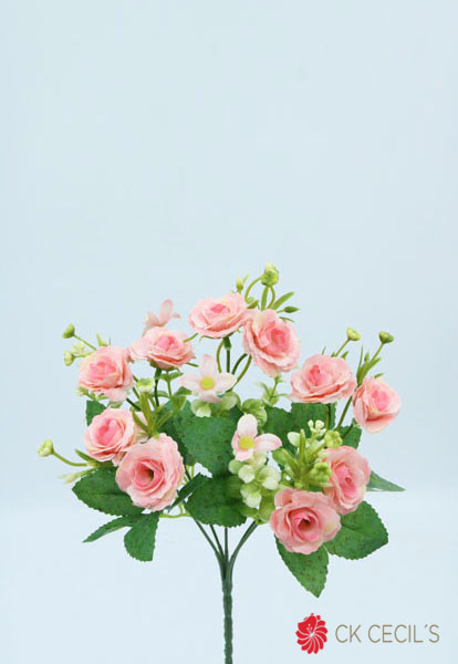 [413389] Mini Rose Bush X 5 X 30 Cm Pink