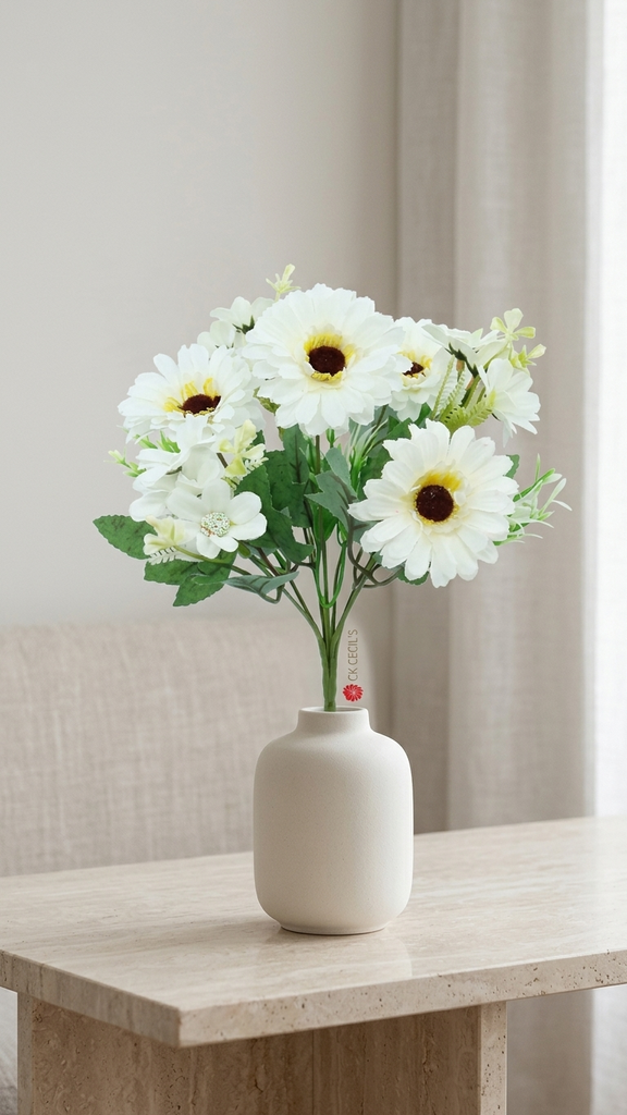 Daisy Bush X 7 X 30Cm White