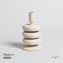Portavela Triple Gola Odisha 21,5X12 Cm Vassa Home