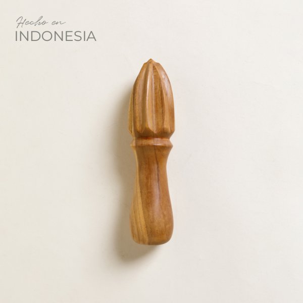 Exprimidor De Madera De Teca 16 Cm