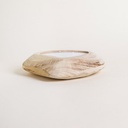 Vela Amorfa Con Base De Madera De Paulownia Leora
