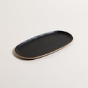 BANDEJA OVAL JAPANDI EBANO 35X18 CM