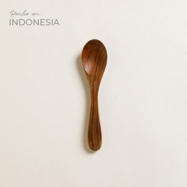 [4111431] Cuchara De Madera De Teca 13 Cm
