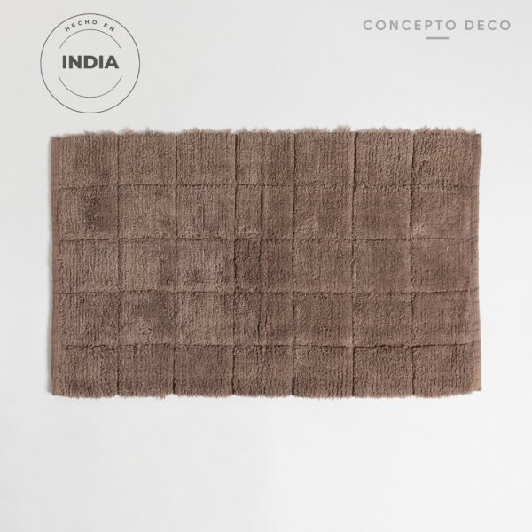 [1651152] Alfombra Indria Chennai Visón 50X80Cm