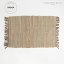 Alfombra Deco India Algodón Gris 60X90Cm