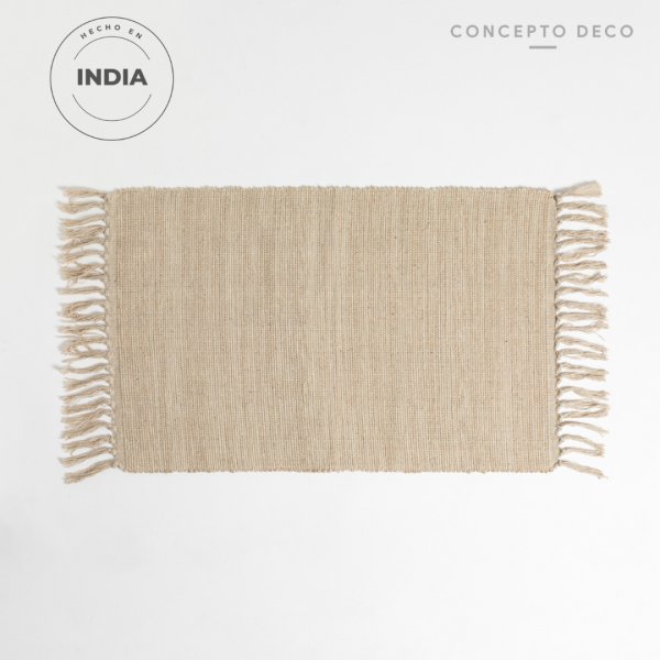 Alfombra Deco India Algodón Natural 45X70