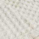 Manta Sofá India Nubra Waffle Algodon Blanco 125X150Cm