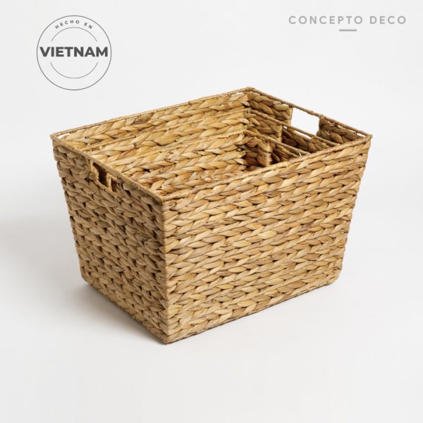 Canasto Jacinto Rectangular L 42 X 27,5 cm