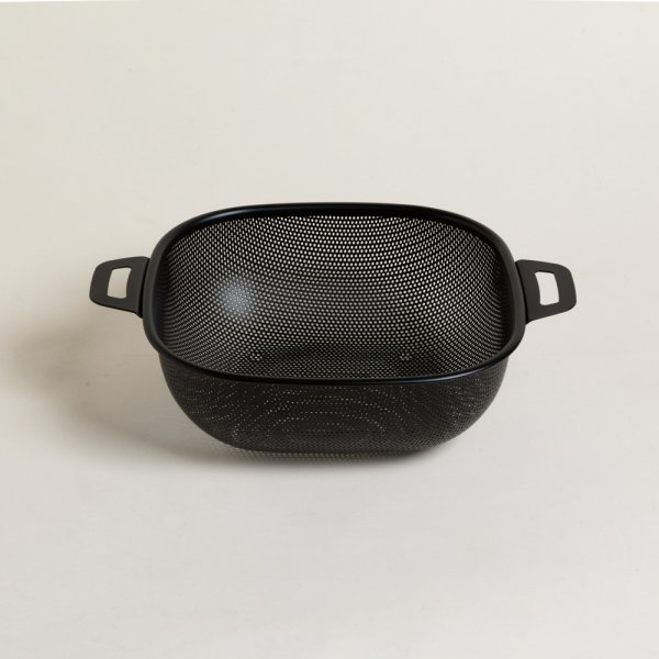 [4115041] Colador Cuadrado Black Con Asas 24 Cm