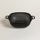 Colador Cuadrado Black Con Asas 24 Cm