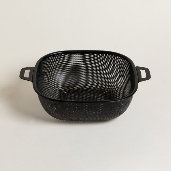 Colador Cuadrado Black Con Asas 26 Cm